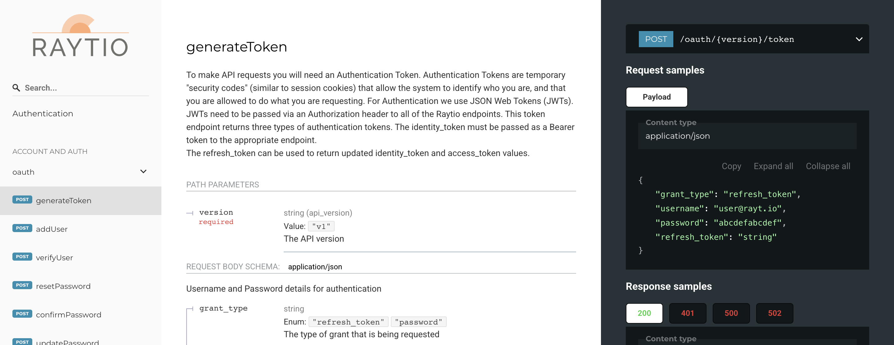 Screenshot of general API image